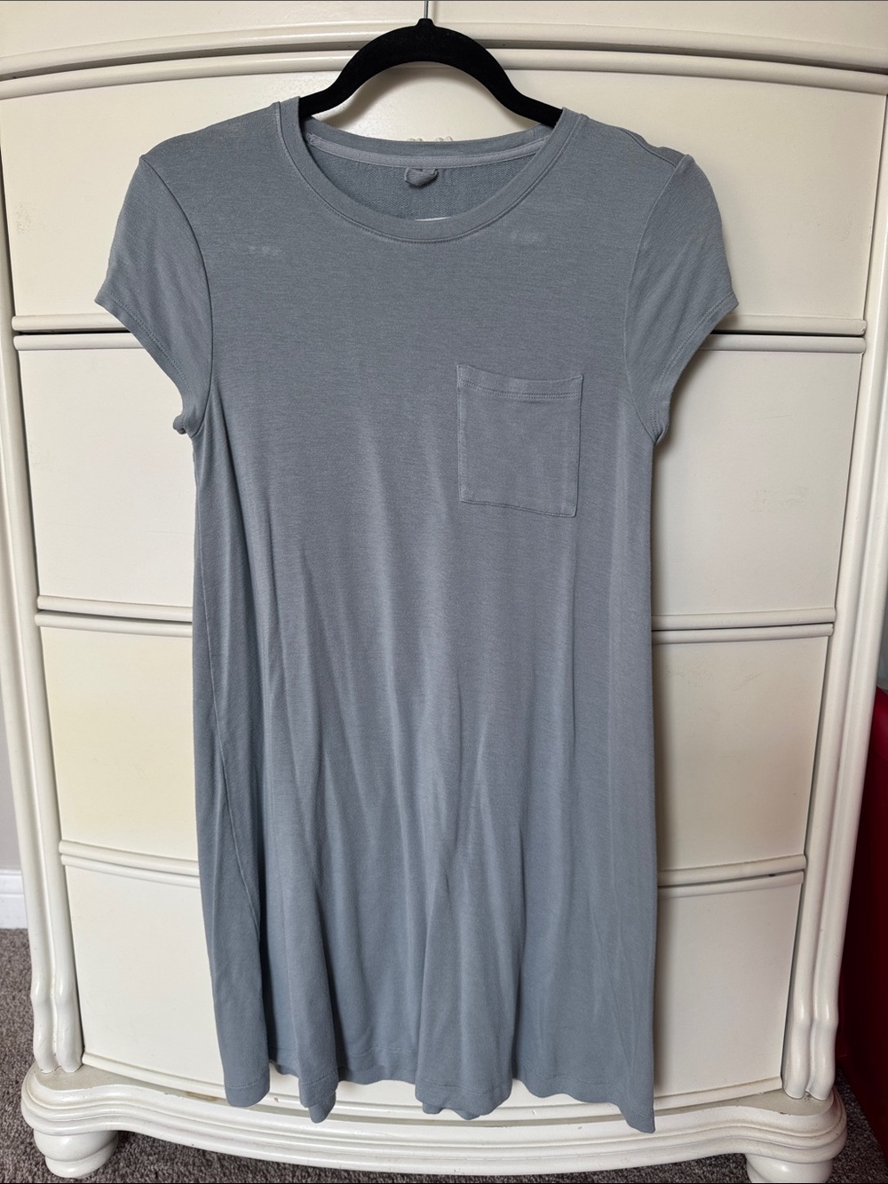 Lou & Grey Dusty Blue Short Sleeve T-shirt Dress